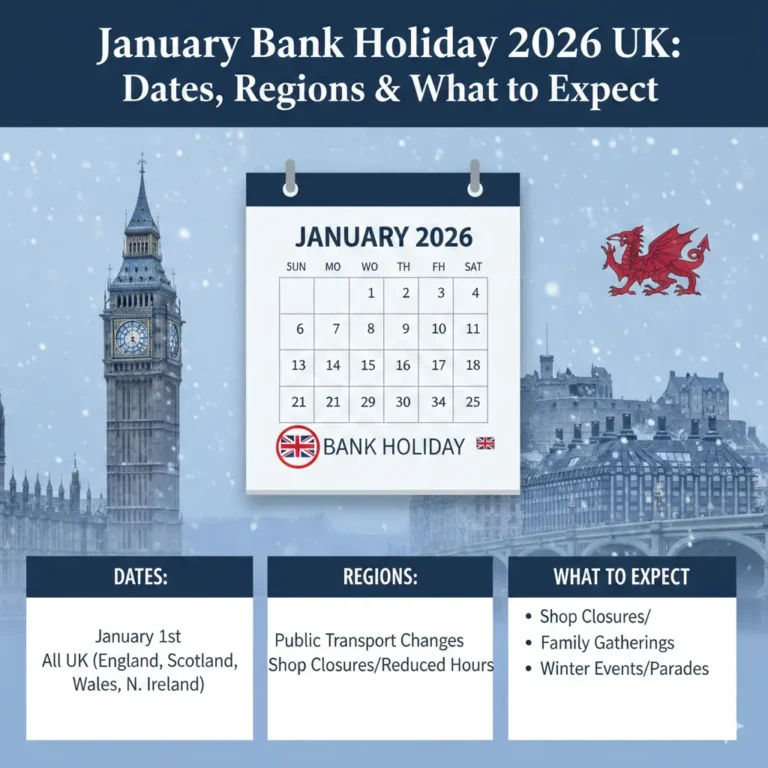 generate image on January Bank Holiday 2026 UK Dates, Regions & What to Expect