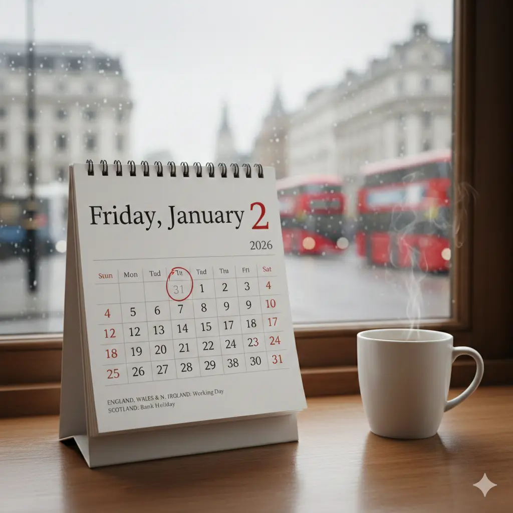image on what day is the 2nd of January 2026 in the UK